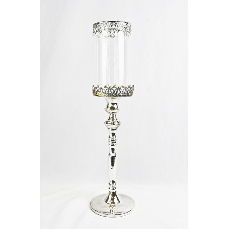 Astoria Grand Plated Decorative Glass Hurricane Wayfair